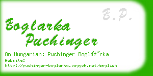 boglarka puchinger business card